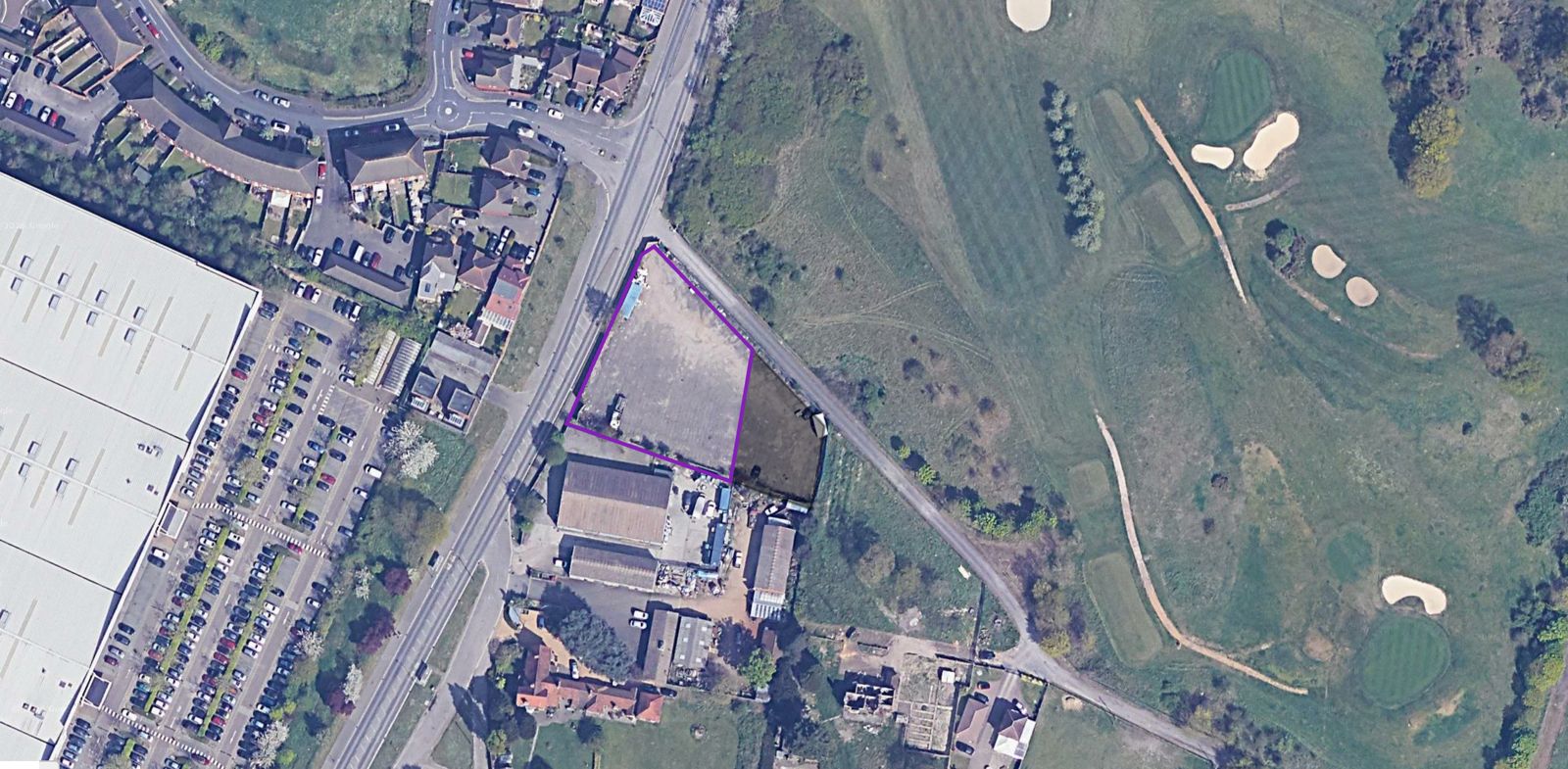 Aerial view of Langley, South Bucks project site